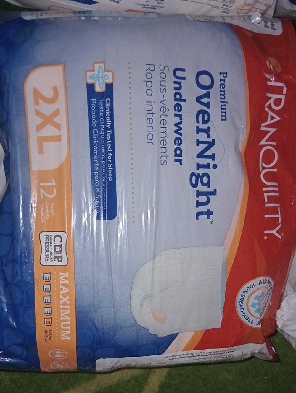 Tranquility Premium Overnight Underwear 2xl 4packs - Picture 2 of 3
